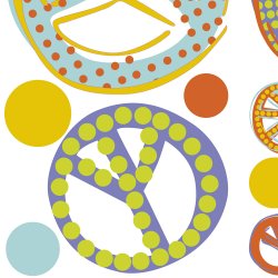 RoomMates - Wallstickers - Moderne fredstegn