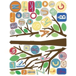 RoomMates - Wallstickers - Gigant alfabet tr&#230;