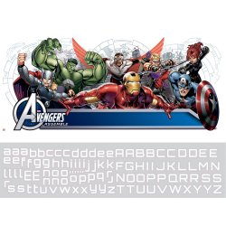 RoomMates - Wallstickers - Gigant Avengers med alfabet