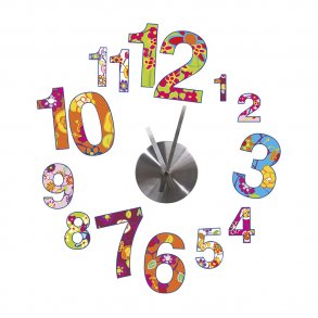 RoomMates - Wallstickers - Farverigt ur
