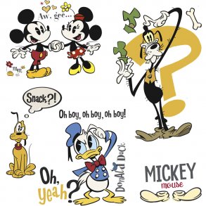RoomMates - Wallstickers - Mickey Mouse tegneserie