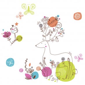 RoomMates - Wallstickers - Zutano hjort