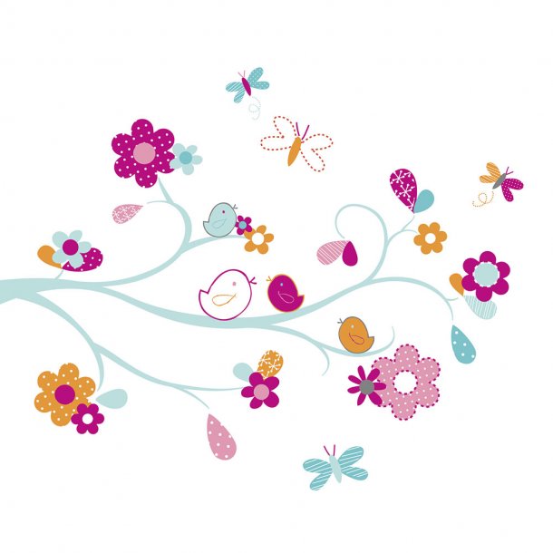 RoomMates - Wallstickers - Zutano Friendly Bird Giant