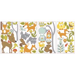 RoomMates - Wallstickers - Skovens r&#230;v og venner