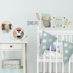 RoomMates - Wallstickers - Vilde dyr i ramme