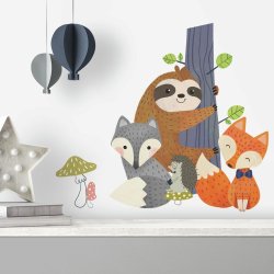 RoomMates - Wallstickers - Dovendyr &amp; venner