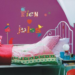 RoomMates - Wallstickers - Farverig alfabet