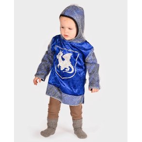 Den Goda Fen - Udkædning - Ridder m. hætte Blå/sølv 2-4 år