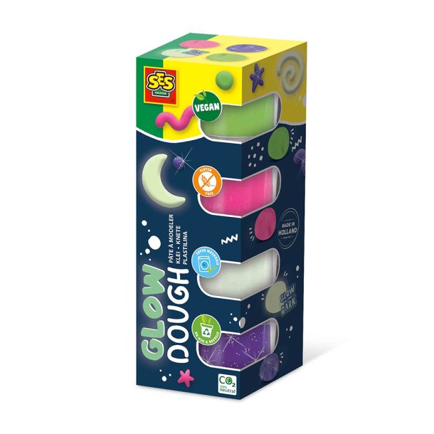 SES Creative - Modellervoks - Silkebl&#248;d selvlysende 4x90gr