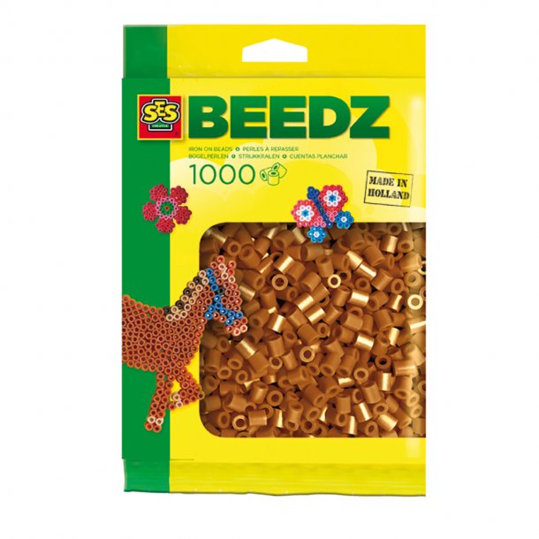 SES Creative - Perler - 1000 stk. brun