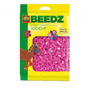 SES Creative - Perler - 1000 stk neon pink