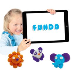 SES Creative - Modellervoks - FunDo vilde dyr 3x90gr-1x40gr