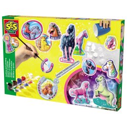 SES Creative - St&#248;b &amp; mal - Heste med glimmer
