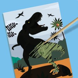 SES Creative - St&#248;b &amp; mal - Dinoer med skrabeark