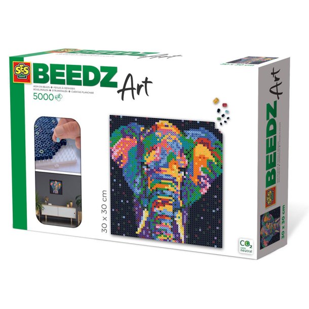 SES Creative - Kunst med perler - Elefant