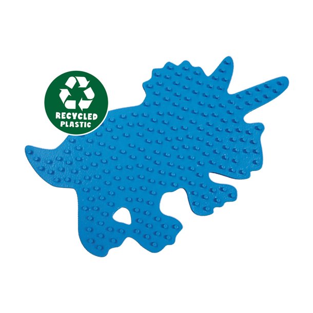SES Creative - Perleplade - Triceratops - Green Beedz