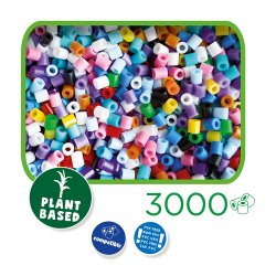 SES Creative - Strygeperler 3000 stk - Green Beedz
