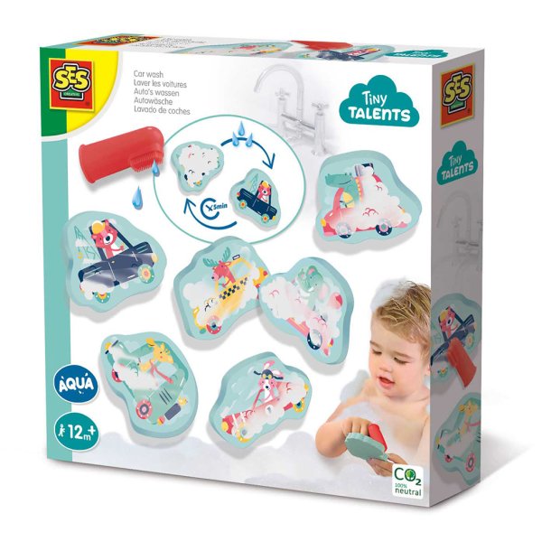 SES Creative - Badefigurer i skum  - Biler