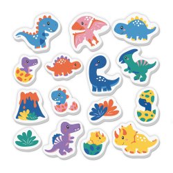 SES Creative - Badefigurer i skum - Dinoer