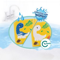 SES Creative - Badeleg - Farv med vand - Dino badebog