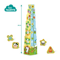 SES Creative - Stableklodser og puttekasse 2i1 - Bondegårdsdyr