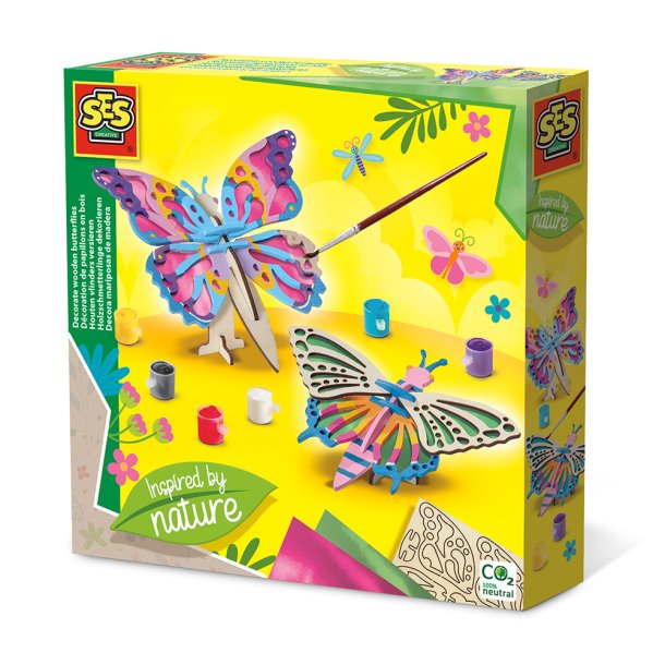 SES Creative - Dekorer sommerfugle i tr&#230;