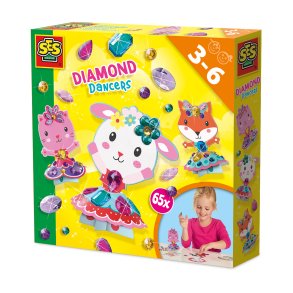 SES Creative - Diamantmosaik - Dansende dyr