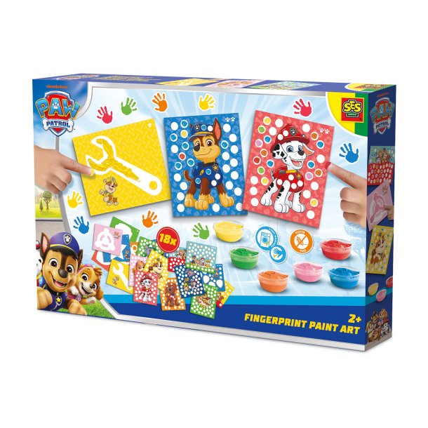 SES Creative - Paw Patrol - Fingermaling - Kunstprikker