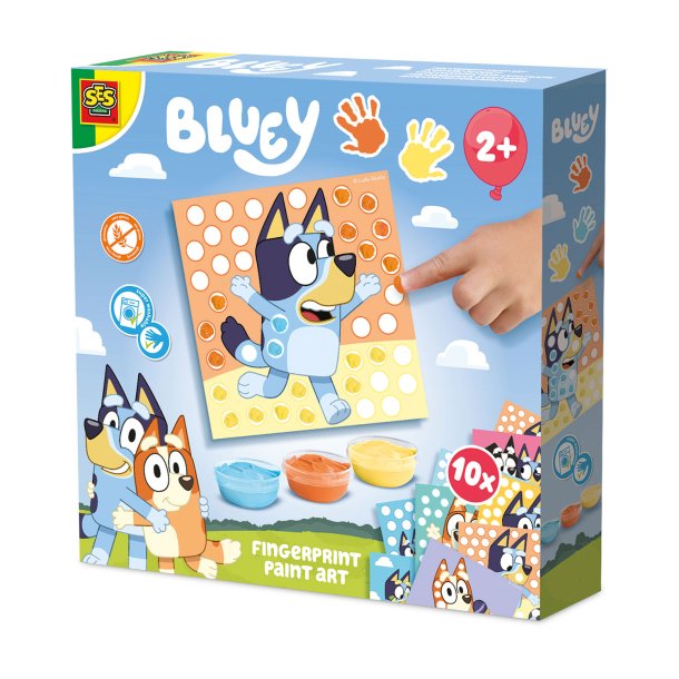 SES Creative - Bluey - Fingermaling - Kunstprikker