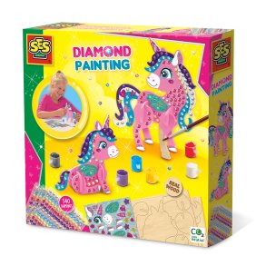 SES Creative - Diamantmosaik - 3D Enhjørning