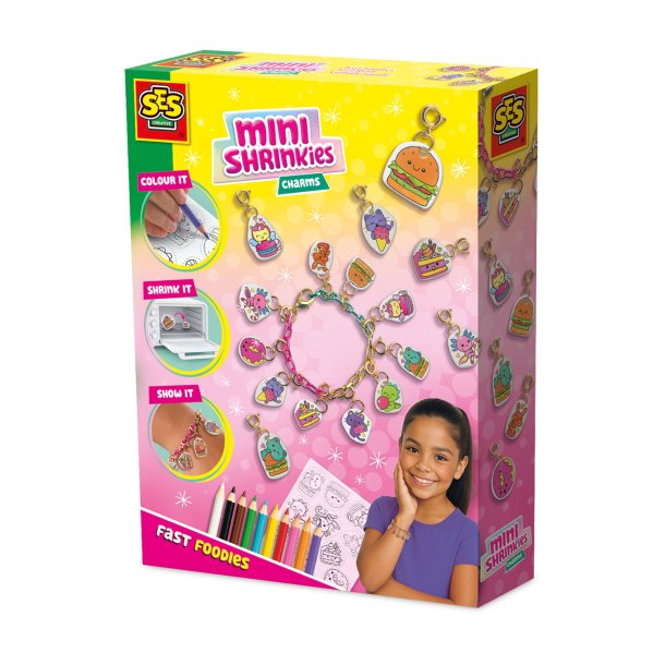 SES Creative - Krympeplast - Mini Shrinkies - Lækre snacks