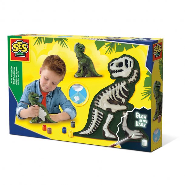 SES Creative - St&#248;b &amp; mal - T-Rex med skelet