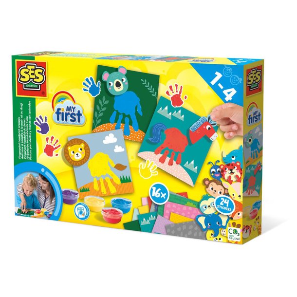 SES Creative - Min f&#248;rste - Fingermaling - H&#229;ndaftryk - Dyr