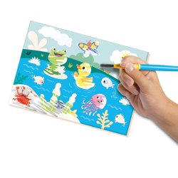 SES Creative - Min f&#248;rste - Farv med vand - Skjulte dyr