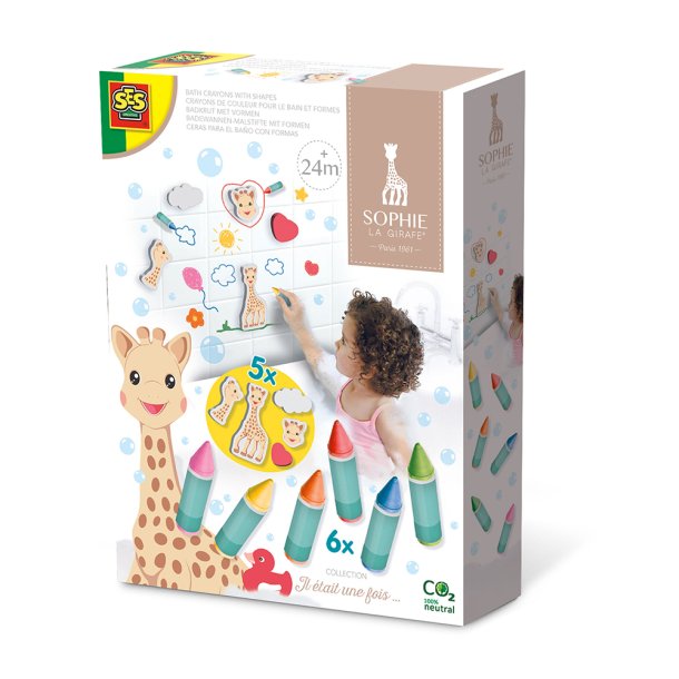 SES Creative - Farvekridt til badet - Sophie la girafe