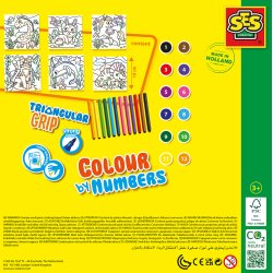 SES Creative - Mal efter nummer - Tusser med trekantsgreb