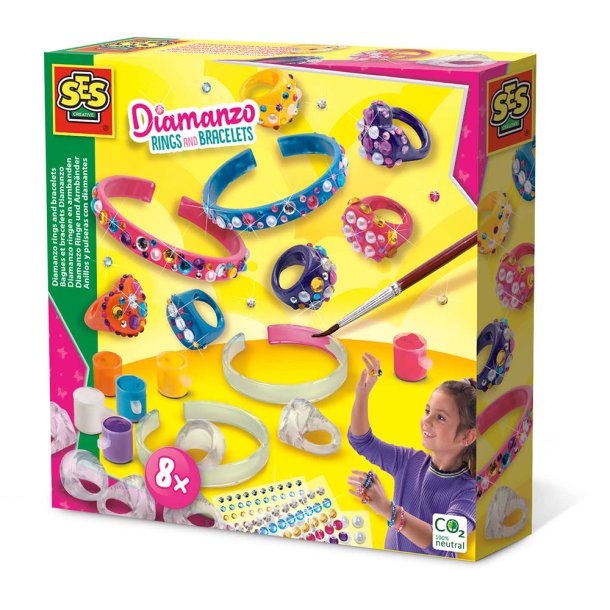 SES Creative - Diamantsmykker - Ringe og armb&#229;nd