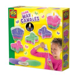 SES Creative - Stearinlys - Sommerfugle og blomster