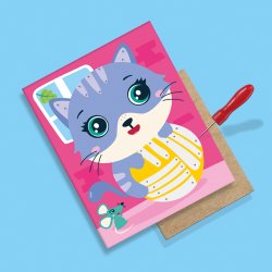 SES Creative - Broderikort - Broder med glasperler