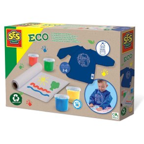 SES Creative - Fingermalingsæt - Forklæde