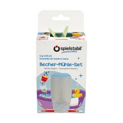 Spielstabil - Sandsæt med hulkop og møllehjul - pastel