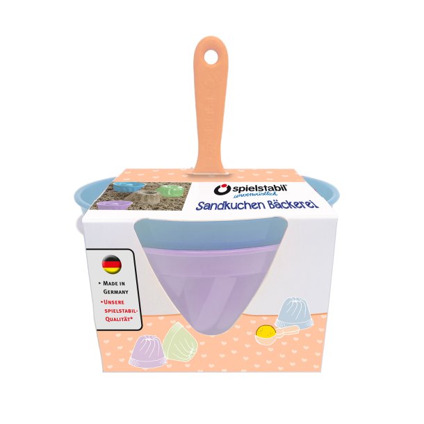 Spielstabil - Sands&#230;t 3 dele - Bag sandkager - Pastel