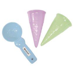 Spielstabil - Sandforme - Isvafler &amp; ske 3 dele - Pastel