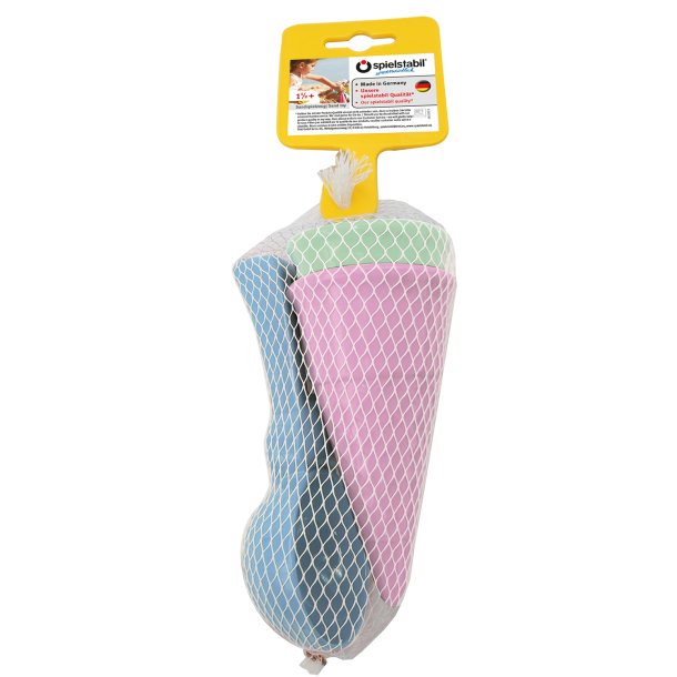 Spielstabil - Sandforme - Isvafler &amp; ske 3 dele - Pastel