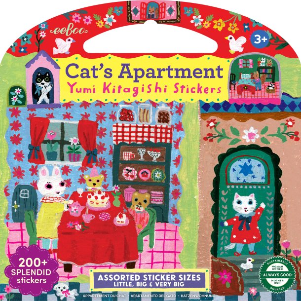 eeBoo - Klisterm&#230;rker - Katte og venner 200 stk