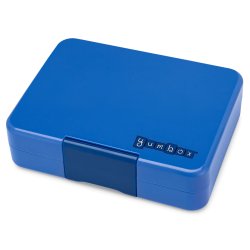 Yumbox - Snack Madkasse m. 3 rum - Surf Blue/Rocket