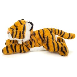 Teddy Hermann - Liggende tiger 33 cm
