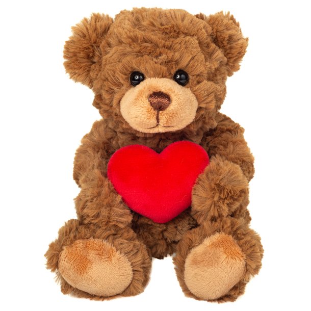 Teddy Hermann - Brun bamse med hjerte 20 cm