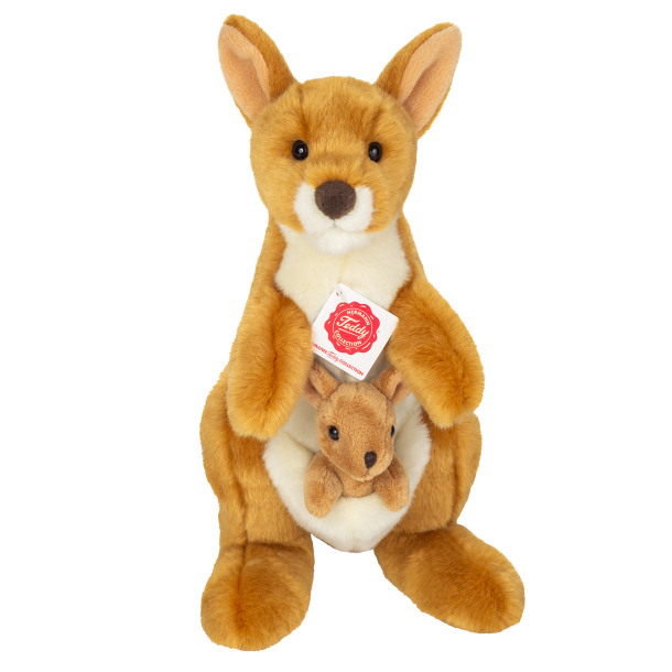 Teddy Hermann - K&#230;nguru med baby 30 cm