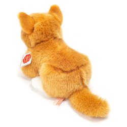 Teddy Hermann - Liggende kat r&#248;d 20 cm